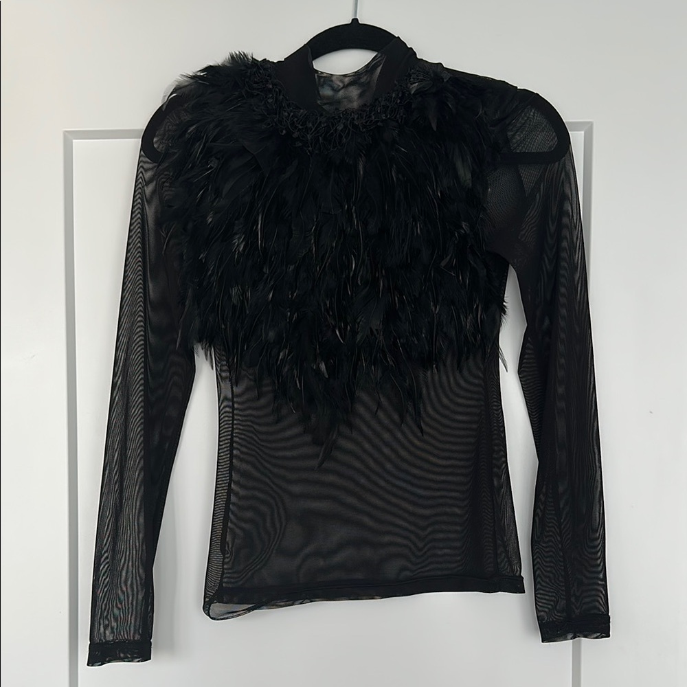 Gracia Black Fitted Embellished Blouse